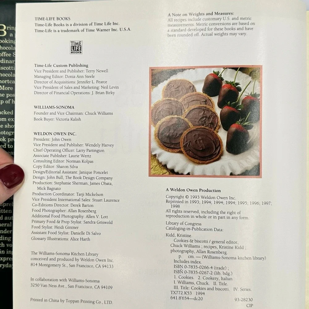 Williams-Sonoma Kitchen Library Lot 2 Pasta Sauces Cookies Biscotti Hardcover‎
